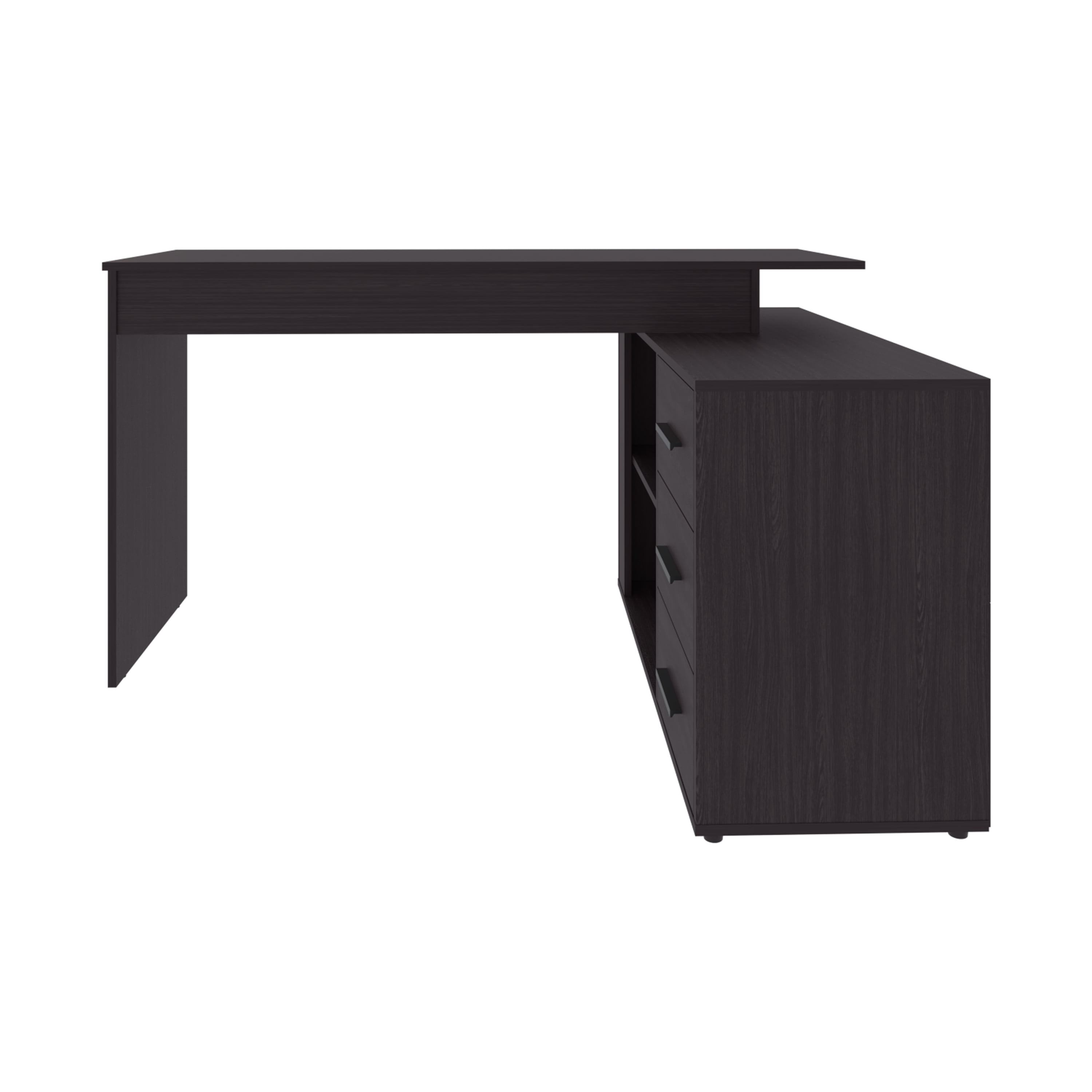 Astoutdoor Upton L-Shape Home Office Desk, Black
