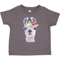 thumbnail image 3 of Inktastic Cute Llama with Flower Boys or Girls Toddler T-Shirt, 3 of 5