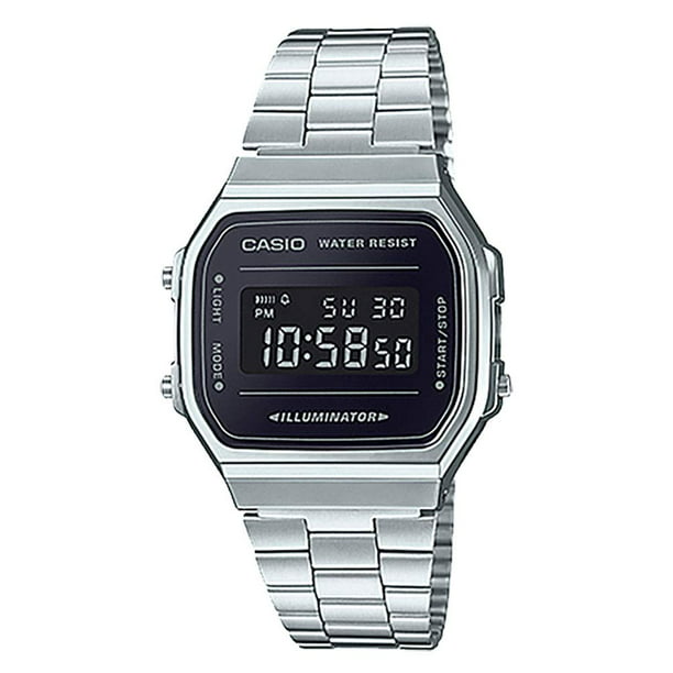 Casio A168WEM-1 Men's Mirror Dial Alarm Chronograph Illuminator Digital Watch - Walmart.com