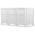 thumbnail image 2 of Suncast Outdoor Garden Yard 4 Panel Screen Enclosure Gated Fence, White (4 Pack), 2 of 6