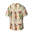 thumbnail image 2 of KLL African Women in Traditional Clothes Print Men's Shirt Short Sleeve Button Down Summer Cuba Beach Shirts- Large, 2 of 7