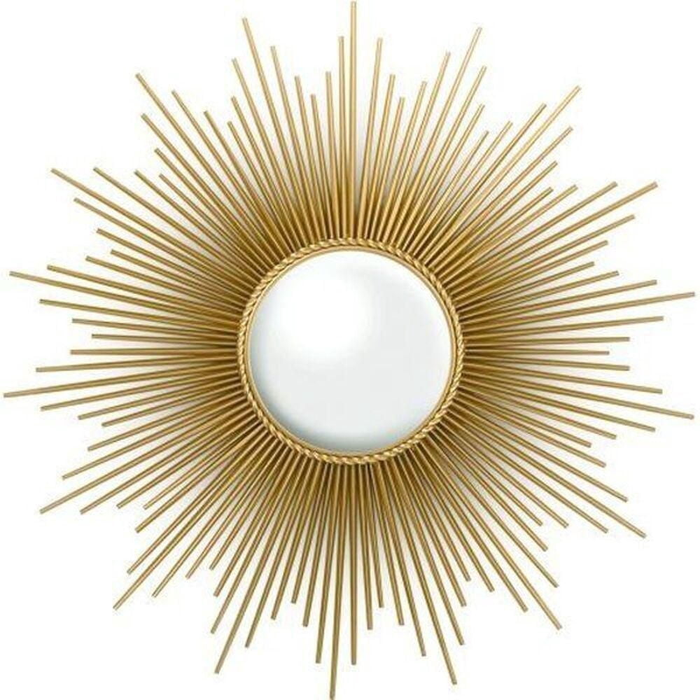 Sun Mirror in Gold – Radiant Wall Accent Mirror with Intricate Metal Frame in a Gleaming Gold Finish, Perfect for Adding a Luxurious and Eye-Catching Statement to Any Room