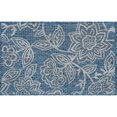 thumbnail image 3 of 2x3 Water Resistant, Small Indoor Outdoor Rugs for Patios, Front Door Entry, Entryway, Deck, Porch, Balcony | Outside Area Rug for Patio | Indigo, Floral | Size: 2' x 3', 3 of 7