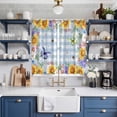 thumbnail image 2 of Curtains 84 Inches Long 2 Panels, Sunflowers Grommets Window Treatment Curtain, Spring Watercolor Flowers Butterflies Hydrangea Blue Thermal Curtains Drapes for Living Room/Bathroom, 2 of 9