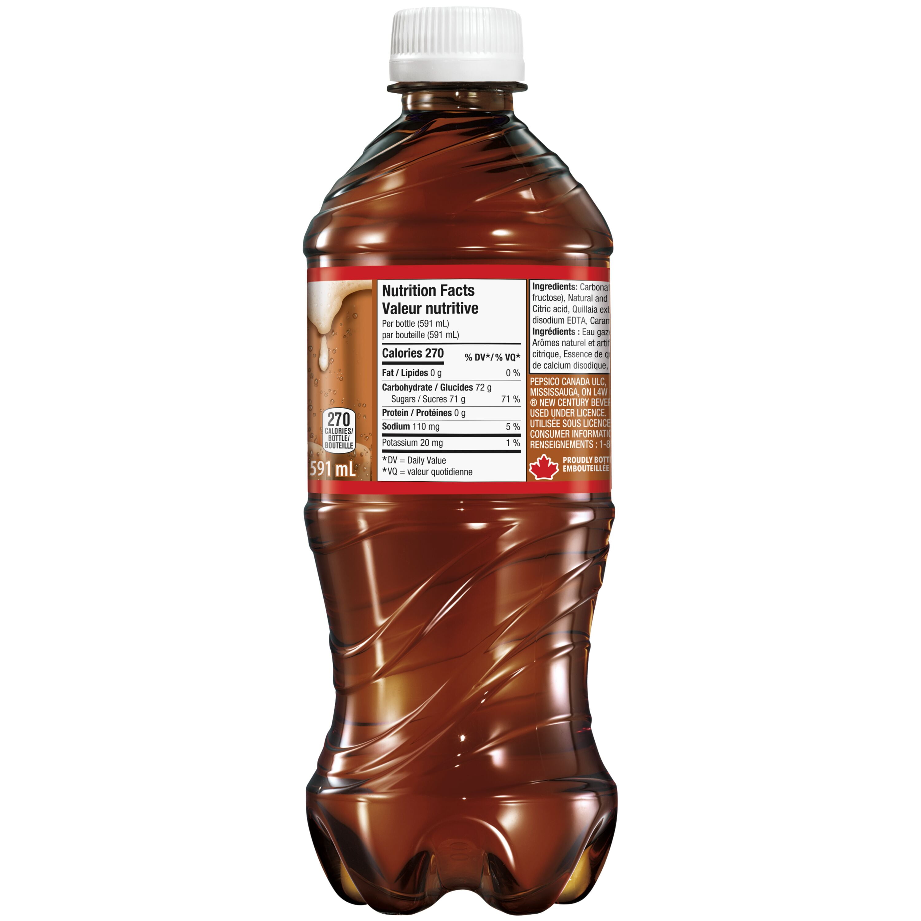 Mug Root Beer No Caffeine 591 mL, Bottle, 591mL