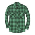 thumbnail image 3 of HAOMEILI Men's Button Down Regular Fit Long Sleeve Plaid Flannel Casual Shirts, 3 of 7