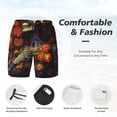thumbnail image 3 of Fuzoiu Vintage Floral Skull Print Men's Swim Shorts,Quick-Dry Double-Layer Swim Trunks,Board Trunks,Beach Shorts Swimwear Bathing Suits-Large, 3 of 6