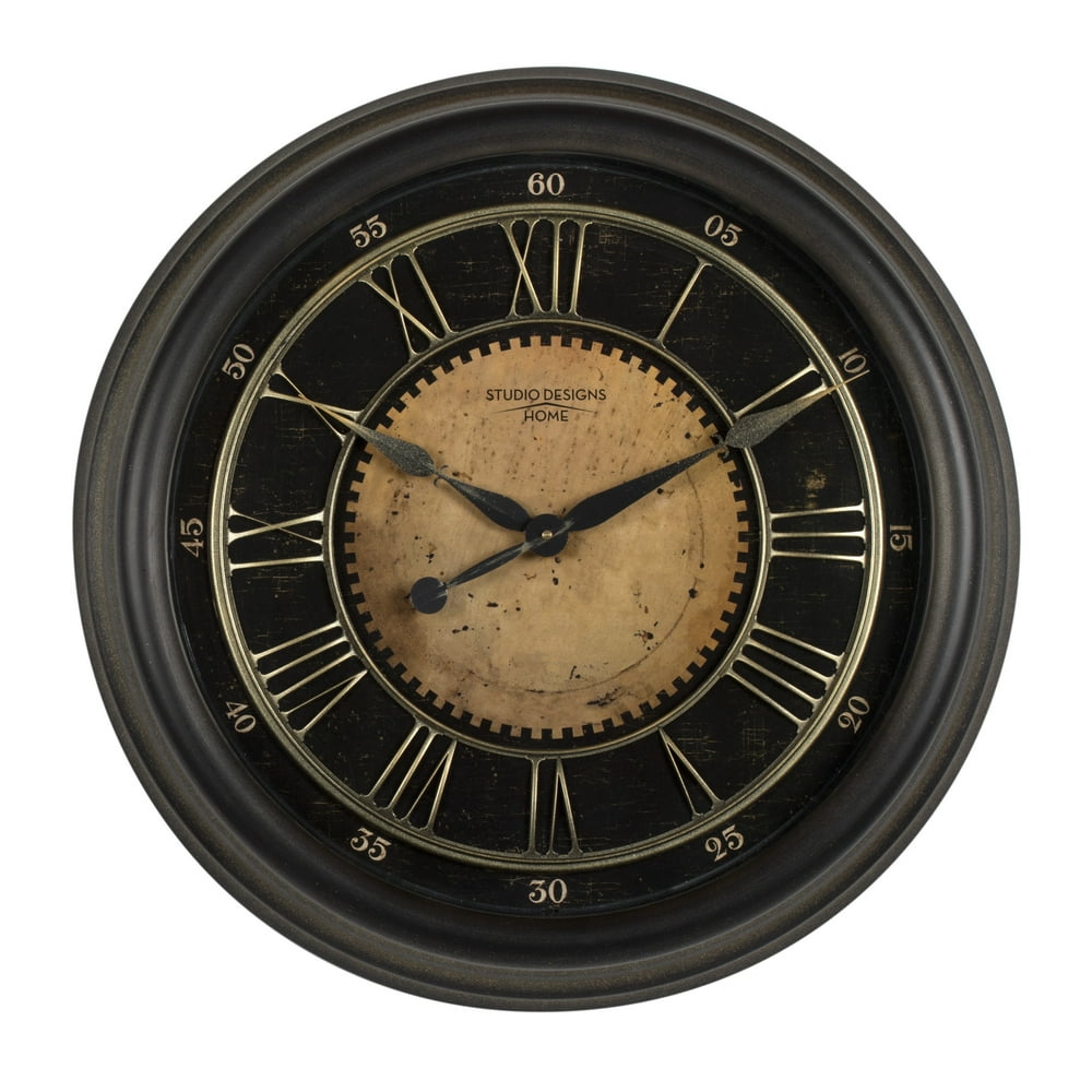 Studio Designs Home 24 inch Classic Villa Wall Clock in Antique Bronze