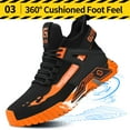 thumbnail image 4 of LAoutun Steel Toe Shoes for Men Mid Cut Work Shoe for Men Industrial Construction Safety Shoes, 4 of 6