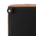 thumbnail image 6 of NPD Furniture Harland Faux Leather Square Coffee Table/Ottoman in Brown, 6 of 12
