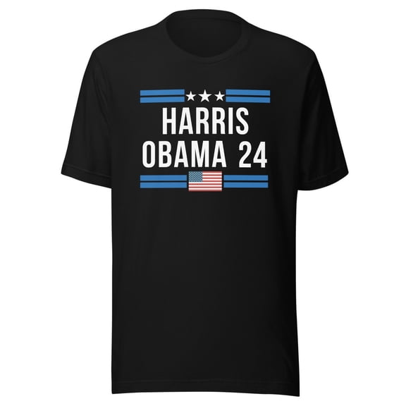 Kamala Harris for President 2024, Obama for VP, Unisex, Kamala Harris 2024 Shirt, Kamala Harris 2024 TShirt, Pres Harris (Black, S)
