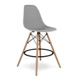 thumbnail image 3 of Aron Living Pyramid 28" Plastic and Wood Counter Stools in Gray (Set of 4), 3 of 6