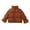 Brown, variant on Jalioing Toddler Girls Puffer Jacket Winter Thermal Long Sleeve Stand Collar Puffy Coat Fashion Cute Outerwear with Pocket