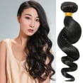 thumbnail image 1 of SEGO Brazilian Deep Wave Curly Human Hair 4 Bundles Straight Loose Wave 100% Unprocessed Virgin Hair Kinky Curly Hair Extensions Natural Black, 1 of 8