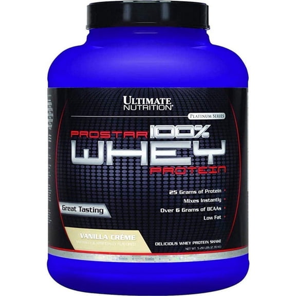 Ultimate Nutrition Prostar Whey Protein, Low Carb Protein Powder With BCAA-5.28lb