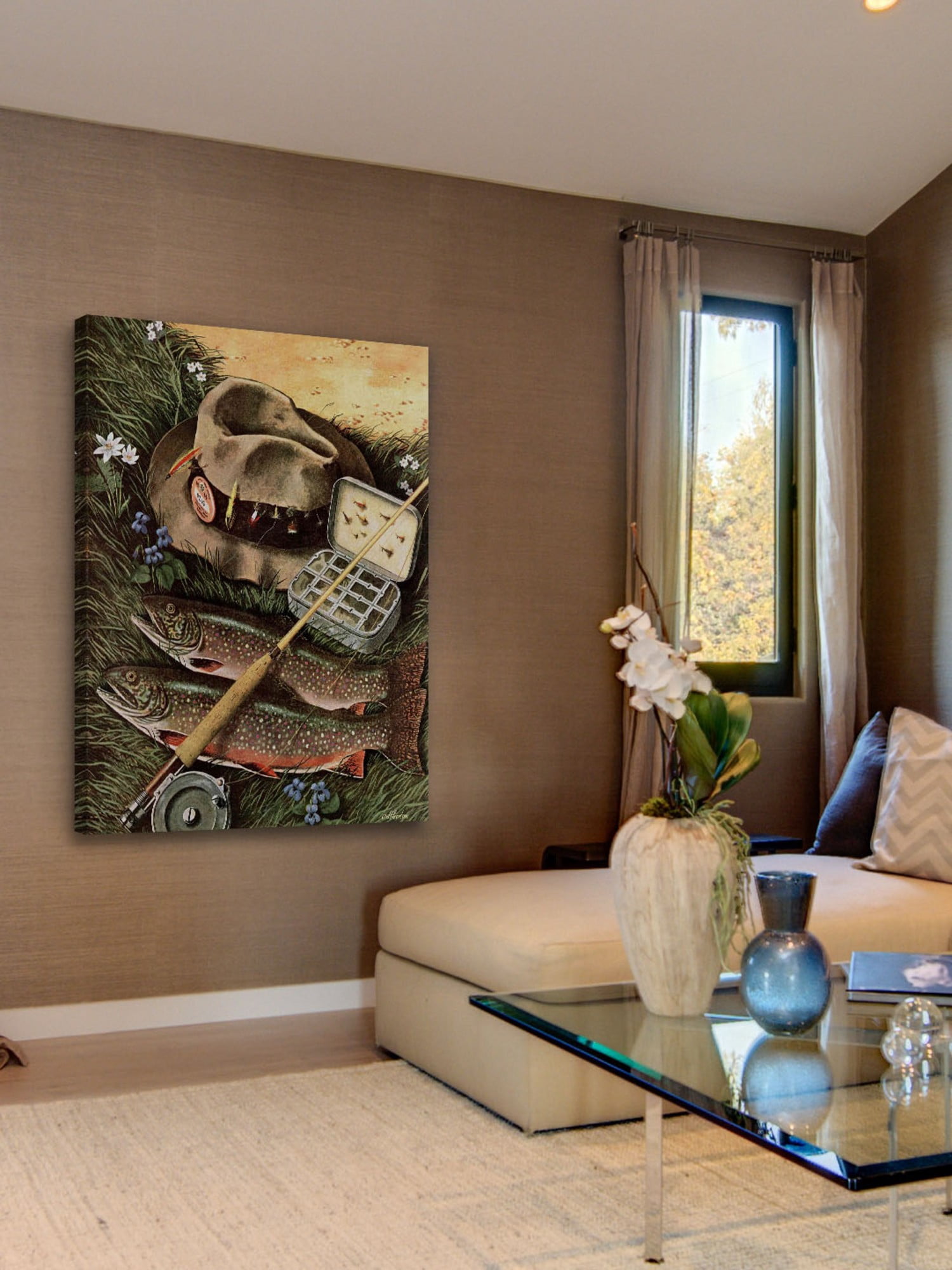 Marmont Hill Fishing Still Life by John Atherton Painting Print on Canvas