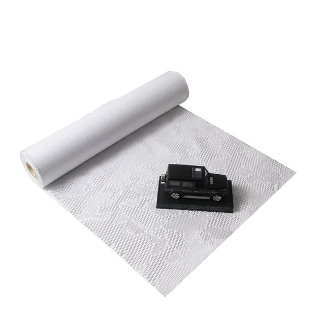 Granjero Gordo Papel de embalaje que absorbe los golpes, papel kraft biodegradable, papel de nido de abeja para embalaje de cerámica de vidrio para regalo (blanco)