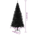 thumbnail image 4 of vidaXL Artificial Christmas Tree with Stand Black 240 cm PVC, 4 of 4