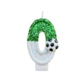 thumbnail image 2 of Birthday Candles，Soccer Birthday Decorations，Soccer Cake Topper, Wedding Cakes, Anniversaries, Party Celebrations, Birthday Decorations (Green White), 2 of 6