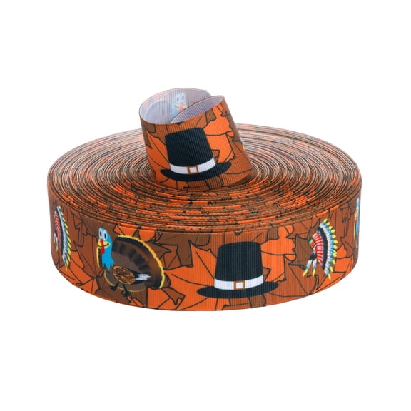 Country Brook Design® 1 1/2 inch Thanksgiving Tradition Grosgrain Ribbon, 5 Yards