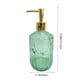 thumbnail image 3 of Dispensador de jabón de vidrio texturizado, botella recargable de jabón líquido para manos para baño, cocina, gel de ducha, champú, loción con bomba, 17.5x8 cm, colores variados., 3 of 6