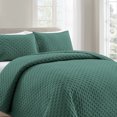 thumbnail image 5 of Mocaletto Luxury King Size Quilts, 3 Piece Green Quilt Set, Reversible King Quilt Bedding Set with Pillow Shams, Ultra Soft Lightweight Microfiber Bedspread, All Season Summer King Size Coverlet, 5 of 8