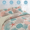 thumbnail image 6 of Davulos Bedspreads for Twin Size Beds,2-Piece Coral Coastal Quilt Sets Soft Lightweight Beach Bedding Nautical Coverlet Summer Comforter Set for All Season, 6 of 7