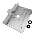 thumbnail image 1 of Aluminum Router Table Insert Plate W/ Miter Gauge for Woodworking Benches Table Saw Multifunctional Trimmer Engraving Machine ,Easy to Use, 1 of 5
