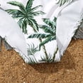 thumbnail image 5 of Mercatoo Toddler Girl's 3 𝐏iece Swimsuits Leaves Prints Bikini Set + Ruffle Long Cover Up Skirt Bathing Suits Girls Swimwear, 5 of 5