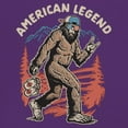 thumbnail image 3 of American Legend Bigfoot Women's V-Neck T-shirt Patriotic Funny Sasquatch Fan 4 July USA Flag Beer BBQ Tailgate Party Tee, 3 of 7