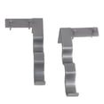 thumbnail image 2 of Curtain Rod Wall Bracket Hooks, 2 Pcs Double Drapery Rod Holders Hardware Window Curtain Rod Support Hanger For, 2 of 8