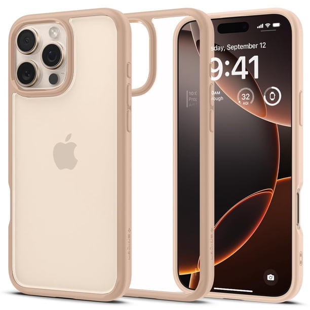 Funda Spigen para iPhone 16 Pro Max, ultra híbrida, antiamarilleo