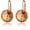 Yellow, variant on Austrian Crystal Round Drop Earrings for Women 14K Gold Plated Hypoallergenic Leverback Hoop Earrings