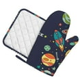 thumbnail image 2 of Disketp Space Oven Mitts And Potholders Bbq Gloves-Oven Mitts And Pot Holders With Recycled Infill Silicone Non-Slip Cooking Gloves For Cooking Baking Grilling, 2 of 9
