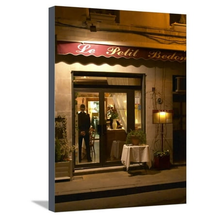 Restaurant Le Petit Bedon at Night, Avignon, Provence, Alpes Cote D Azur, France Stretched Canvas Print Wall Art By Per (Best Restaurants In Avignon)