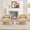 Velvet | khaki, variant on Modern 360° Swivel Barrel Chair 2-Pack, Velvet Upholstered Round Lounge Armchair with Striped Backrest, Comfy Accent Chair for Living Room, Khaki