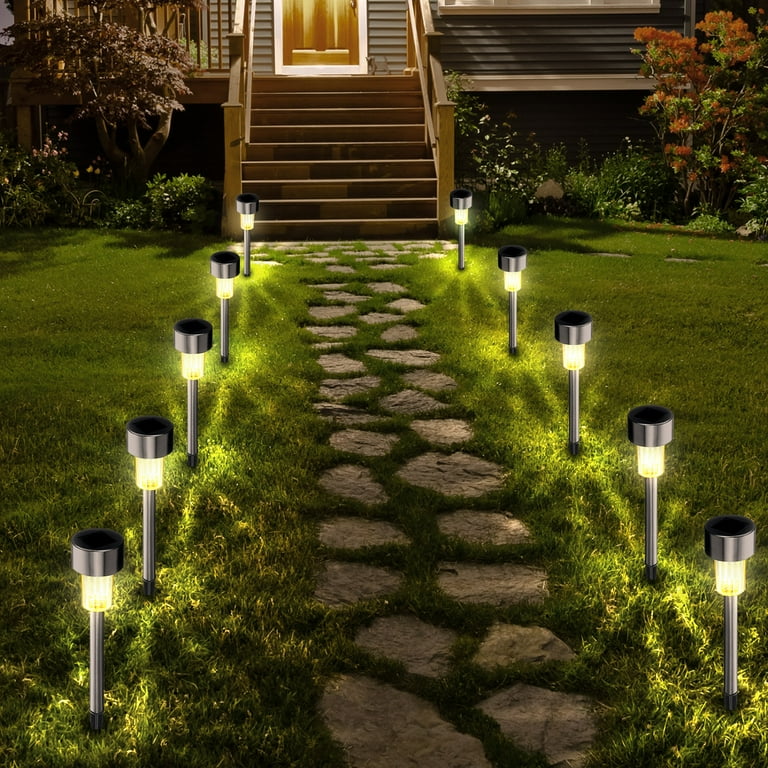 24Pack Solar Pathway Lights LED Path Light Outdoor Landscape