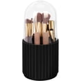 thumbnail image 1 of Organizador de brochas de maquillaje con tapa, organizador de brochas de maquillaje giratorio de 360 grados, caja de almacenamiento de brochas giratoria para cosméticos, 1 of 4