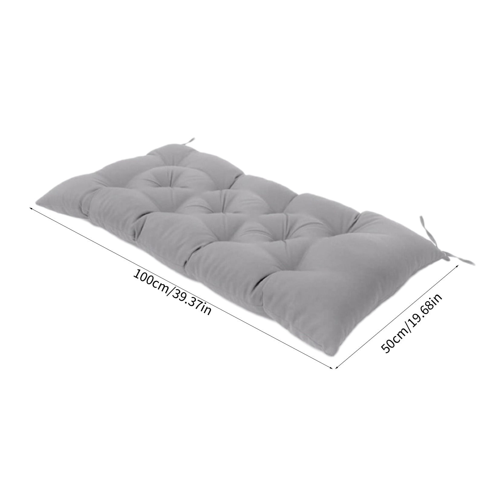 Kraoden Indoor Outdoor Seat Cushion for Patio Chair Replacement Pads, Soft Waterproof Lounger Cushion for Garden Furniture, Wicker Loveseat, and Dining Chairs