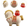 thumbnail image 6 of CoudarTitie Horse Figurine Desktop Ornament Creative Collection Small Sculpture Horse Statue lucky bag style, 6 of 9