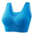 thumbnail image 5 of Ohmyroo Women's Seamless Racerback Sports Bra, Removable Pad Wireless Workout Bra in Extended Sizes, 5 of 10