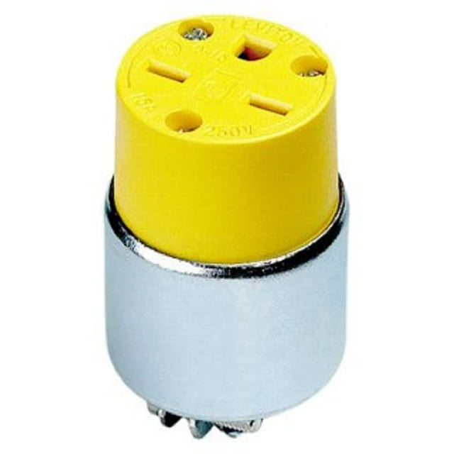 Salida a tierra de acero blindado Leviton, 15 amperios, 250 V, 615CA