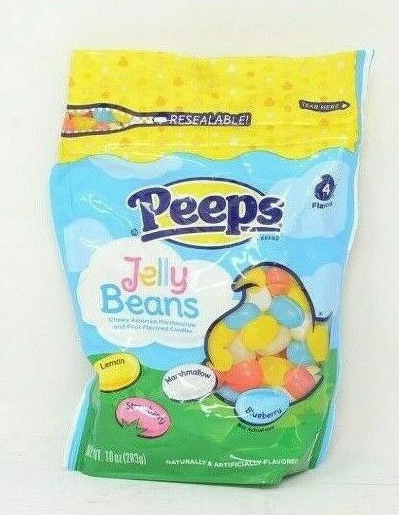 Peeps 10 oz Jelly Beans 4 Flavors Lemon, Marshmallow, Blueberry, Strawberry