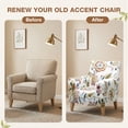 thumbnail image 6 of DONGPAI Stretch Modern Banquet Armchair Slipcover, 1-Piece Mid Century Accent Chair Covers with Arms for Living Room Furniture Protector Home Decor, White, 6 of 8
