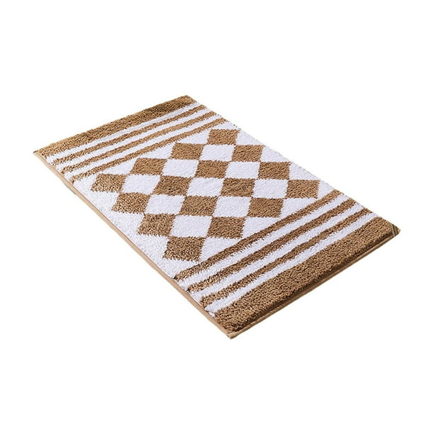 Yhmxh Alfombrillas de baño para baño Alfombra de baño Alfombrillas de baño de estilo conciso, antideslizantes, absorbentes y gruesas, para entrada, dormitorio Decoración del baño