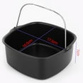 thumbnail image 1 of BUYISI Kitchen Tools Cake Basket Cake Baking Tray Cake Molds For Baking Dish Non-Stick Air Fryer Accessories Airfryer, 1 of 6