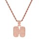 thumbnail image 4 of circón cristal de la 'L / K / JH / I' colgante collar 18K chapado e hombres mujeres joyería de moda Fernando Collar de la letra de Hip Hop, 4 of 6