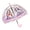 WHITE, variant on Clear Dome Umbrella – Unicorn Design, Bubble Umbrella for Kids & Adults, Clear Dome Canopy, 8 Fiberglass Ribs, Auto Open, Pinch-Free Close, Curved Comfort Handle,YOU ARE LOVED Collection.