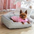 thumbnail image 5 of Pet Bed, Sparkling Rhinestones, Soft, Comfortable Velvet, for Lounging Dogs, Cats, Pets, Gold, Small, Sold Individually, 5 of 7