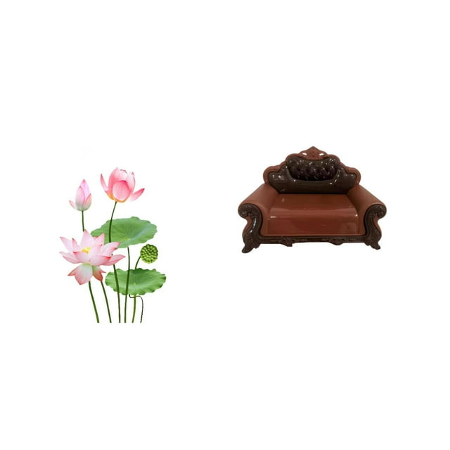 Adhesivo De Pared De PVC Retro Y Modelo De Sofá En Miniatura, Accesorio DIY Para Sala De Estar, Cocina, TV, Fondo, Decoración Del Hogar